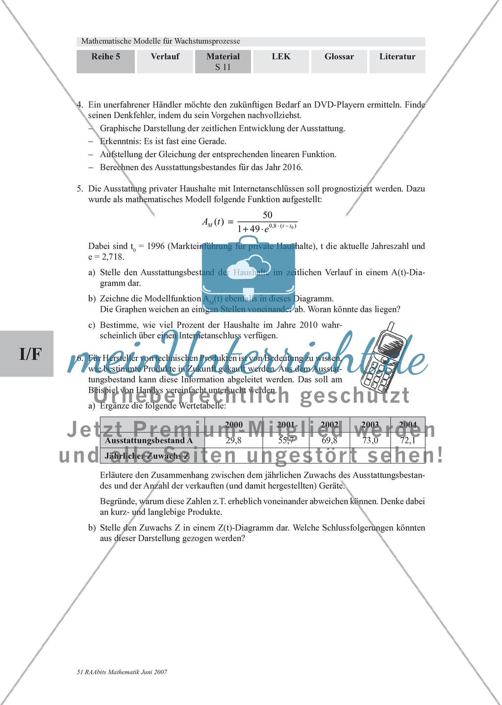 Das Modell für logistisches Wachstum und Anwendungen des Modells für logistisches Wachstum Preview 4
