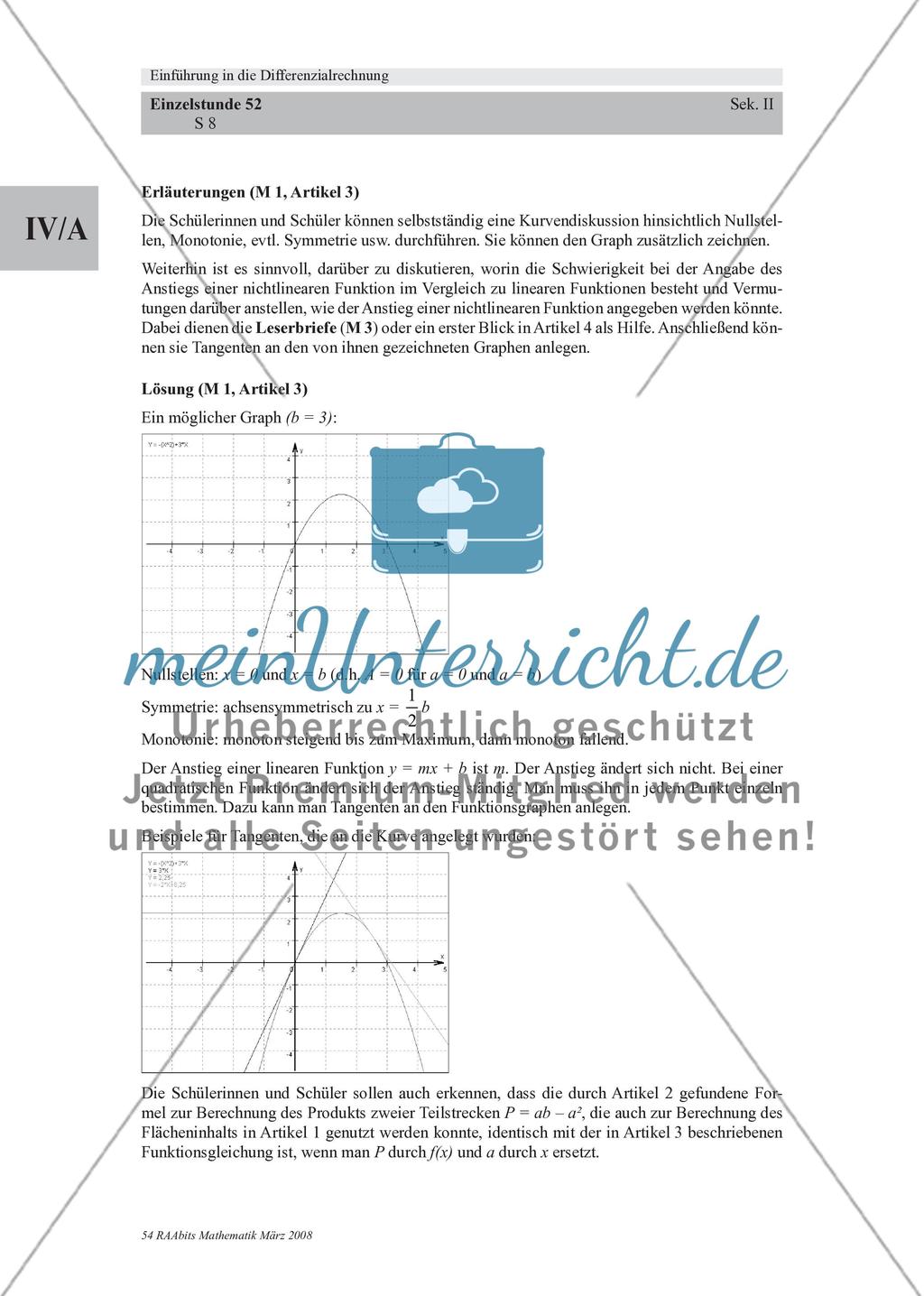 „The Derivation Express“ – eine Einführung in die Differenzialrechnung über „historische“ Zeitungsartikel Preview 8