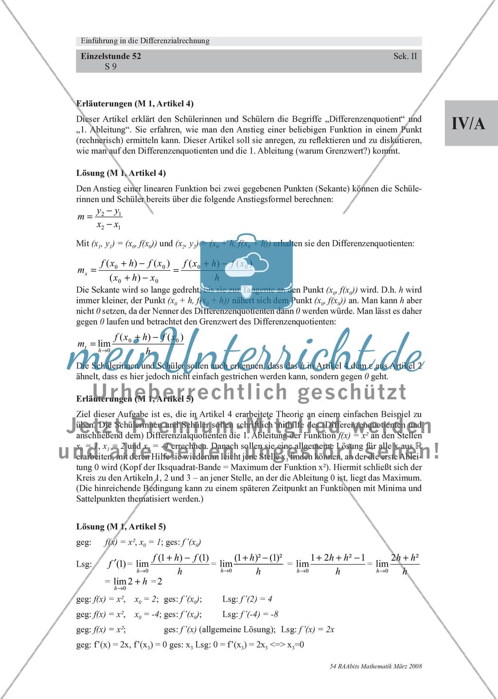 „The Derivation Express“ – eine Einführung in die Differenzialrechnung über „historische“ Zeitungsartikel Preview 9