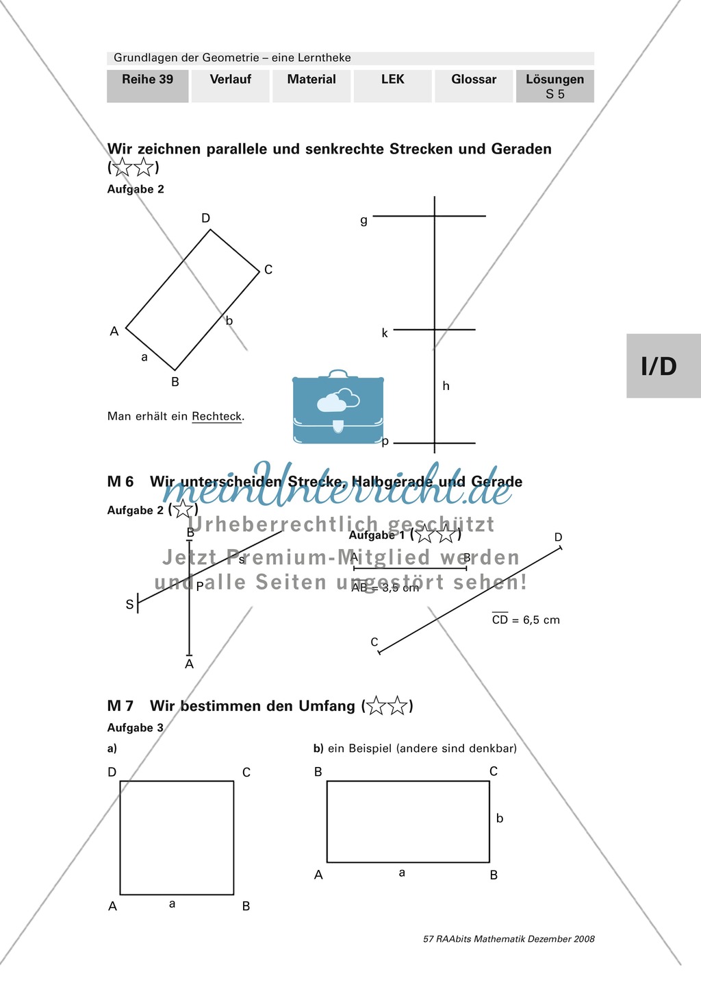 Geometrie: Lerntheke mit Selbsttest und differenzierenden Aufgaben mit Lösungen zum Thema Flächen, Flächeneinheiten und Umfang Preview 24