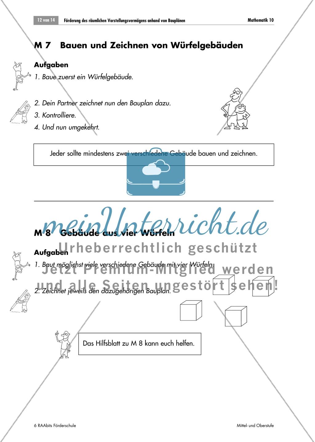 Wir sind Architekten und Baumeister – Förderung des räumlichen Vorstellungsvermögens anhand von Bauplänen Preview 12