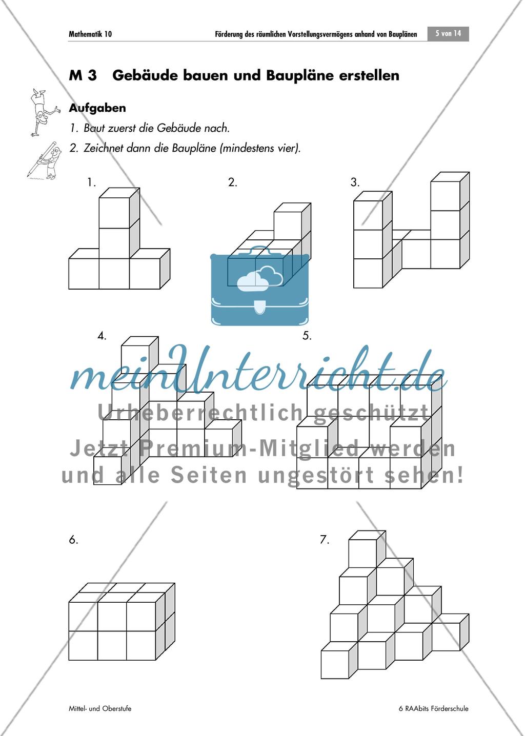 Wir sind Architekten und Baumeister – Förderung des räumlichen Vorstellungsvermögens anhand von Bauplänen Preview 5