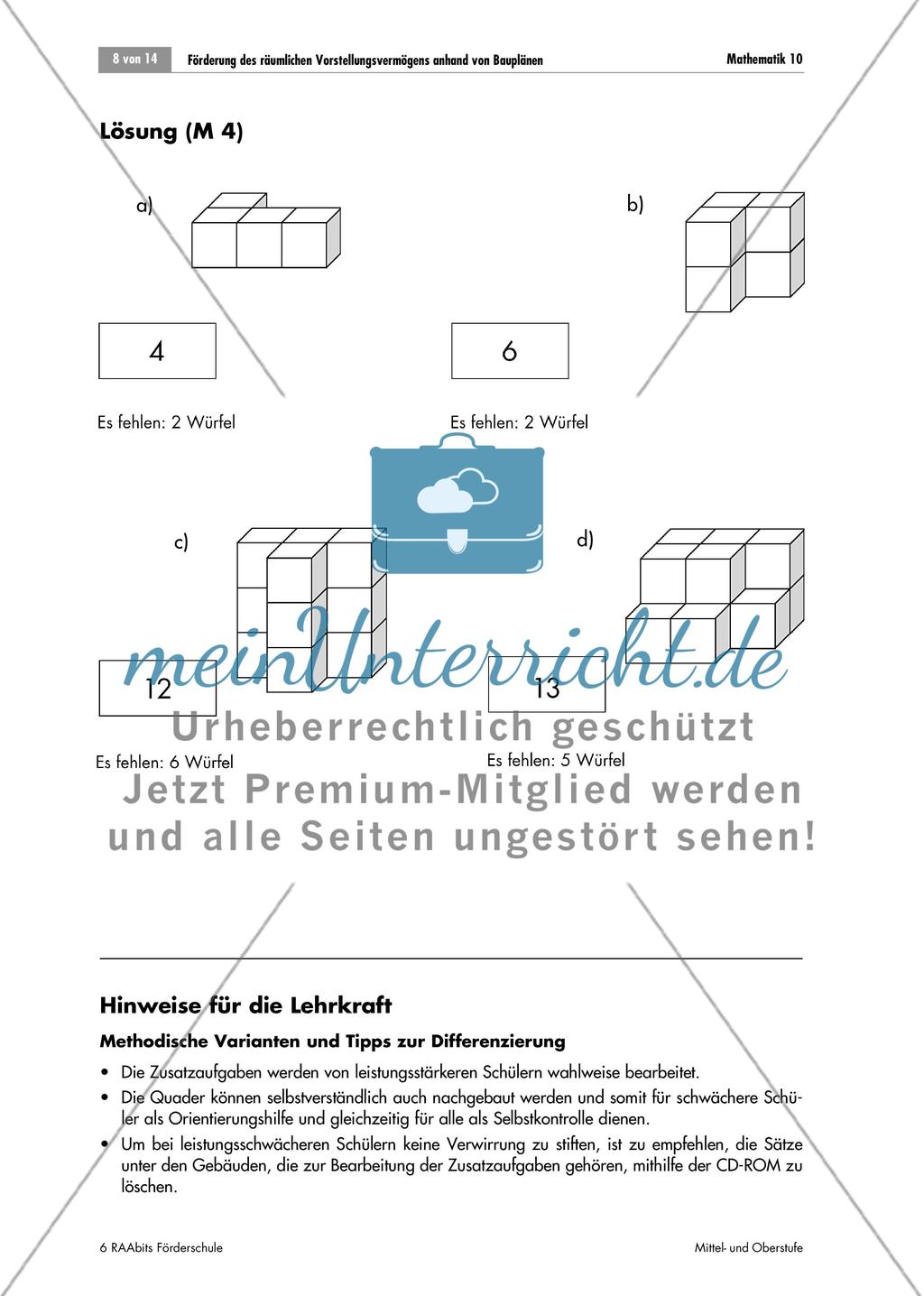 Wir sind Architekten und Baumeister – Förderung des räumlichen Vorstellungsvermögens anhand von Bauplänen Preview 8
