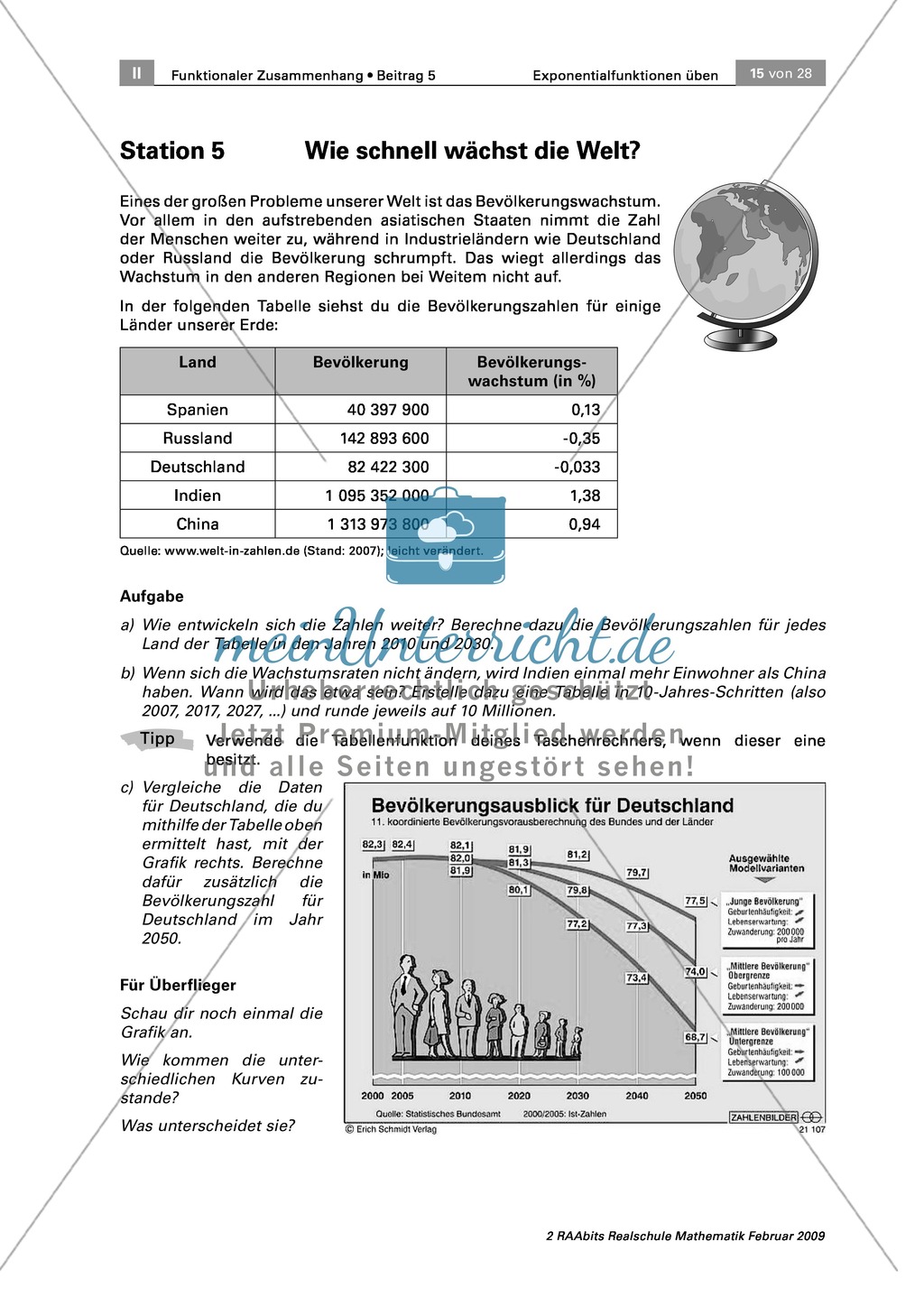 Stationenarbeit: Exponentialfunktionen mit lebensnahen Themen Preview 10