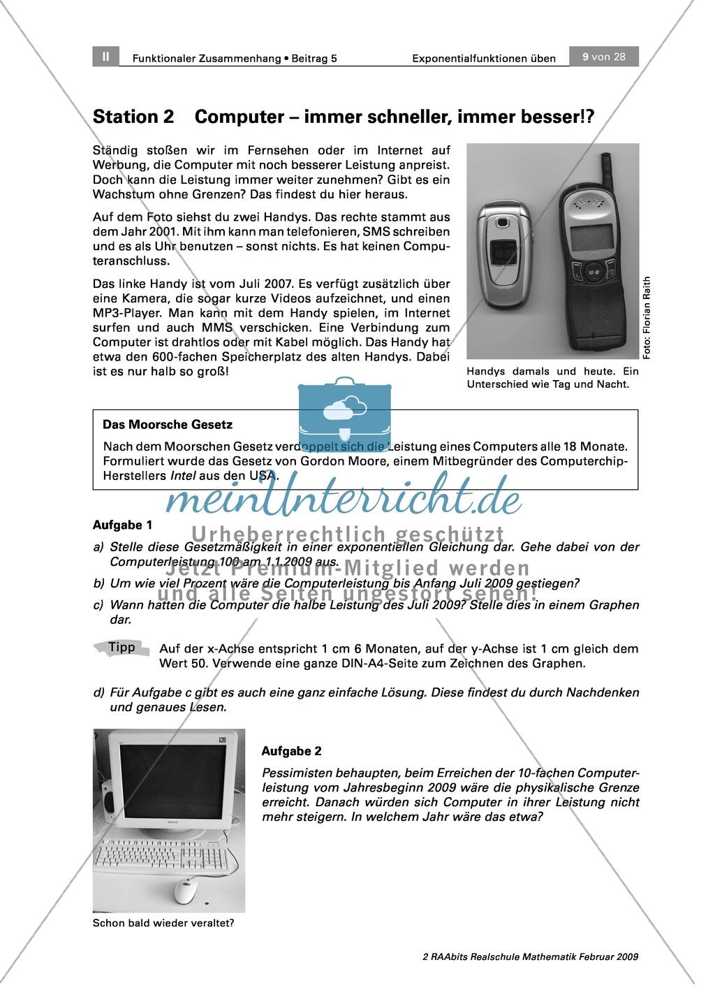 Stationenarbeit: Exponentialfunktionen mit lebensnahen Themen Preview 4
