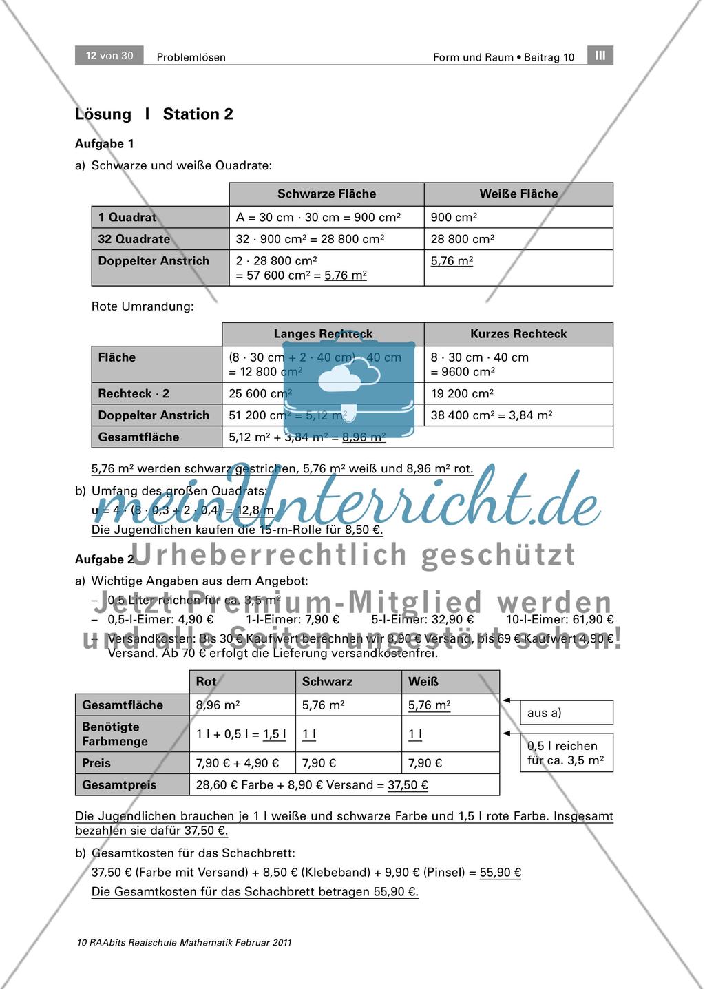 Wir renovieren das Jugendzentrum! – Ein Stationenlauf zum Problemlösen auf drei Niveaus Preview 12