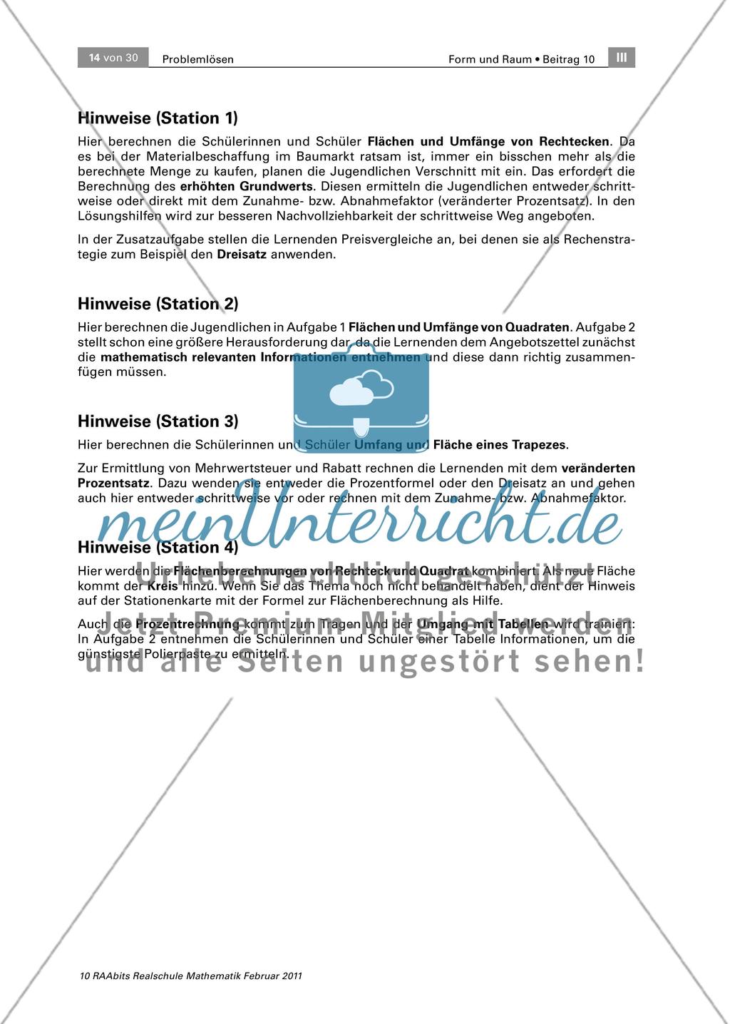 Wir renovieren das Jugendzentrum! – Ein Stationenlauf zum Problemlösen auf drei Niveaus Preview 14
