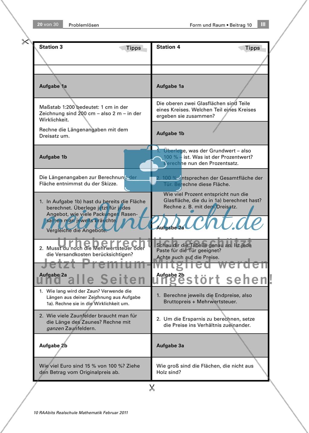 Wir renovieren das Jugendzentrum! – Ein Stationenlauf zum Problemlösen auf drei Niveaus Preview 20