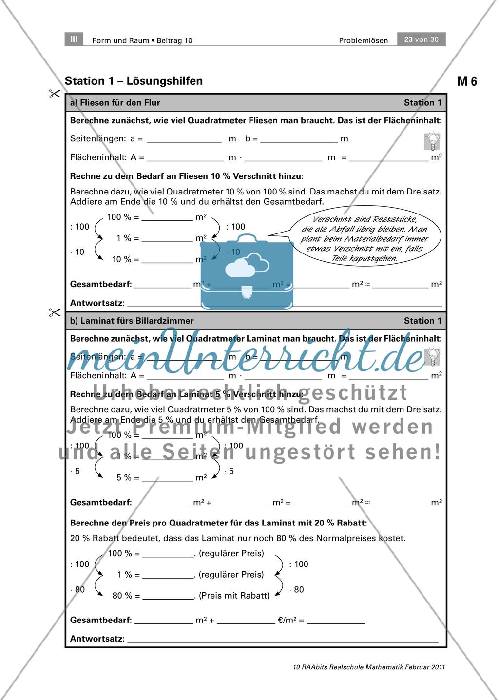 Wir renovieren das Jugendzentrum! – Ein Stationenlauf zum Problemlösen auf drei Niveaus Preview 23