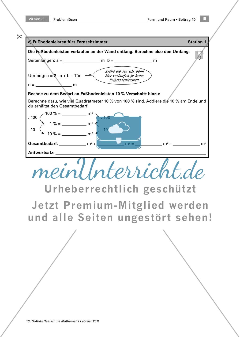 Wir renovieren das Jugendzentrum! – Ein Stationenlauf zum Problemlösen auf drei Niveaus Preview 24
