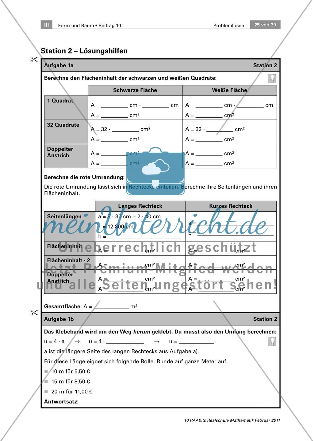 Wir renovieren das Jugendzentrum! – Ein Stationenlauf zum Problemlösen auf drei Niveaus Preview 25