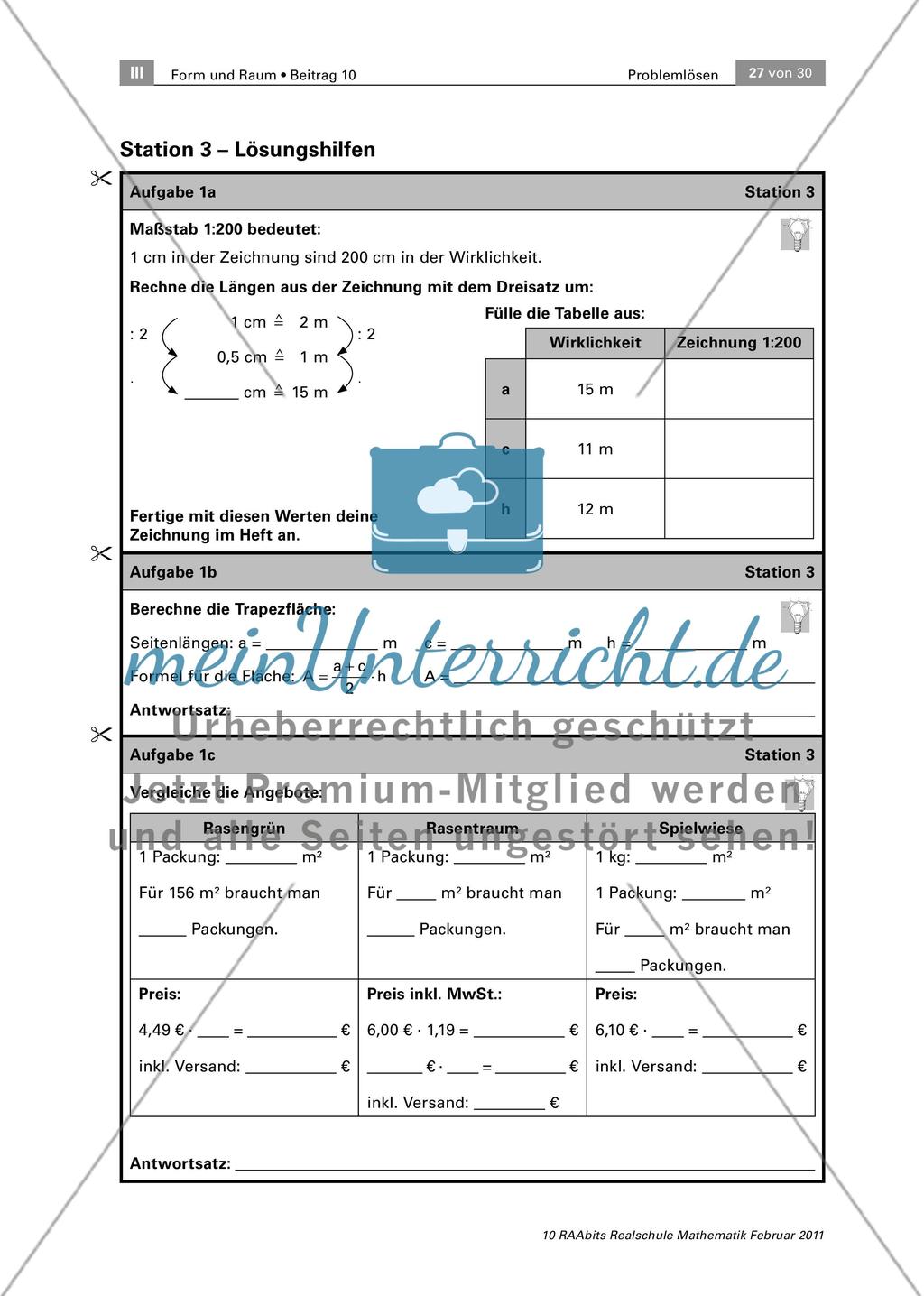 Wir renovieren das Jugendzentrum! – Ein Stationenlauf zum Problemlösen auf drei Niveaus Preview 27