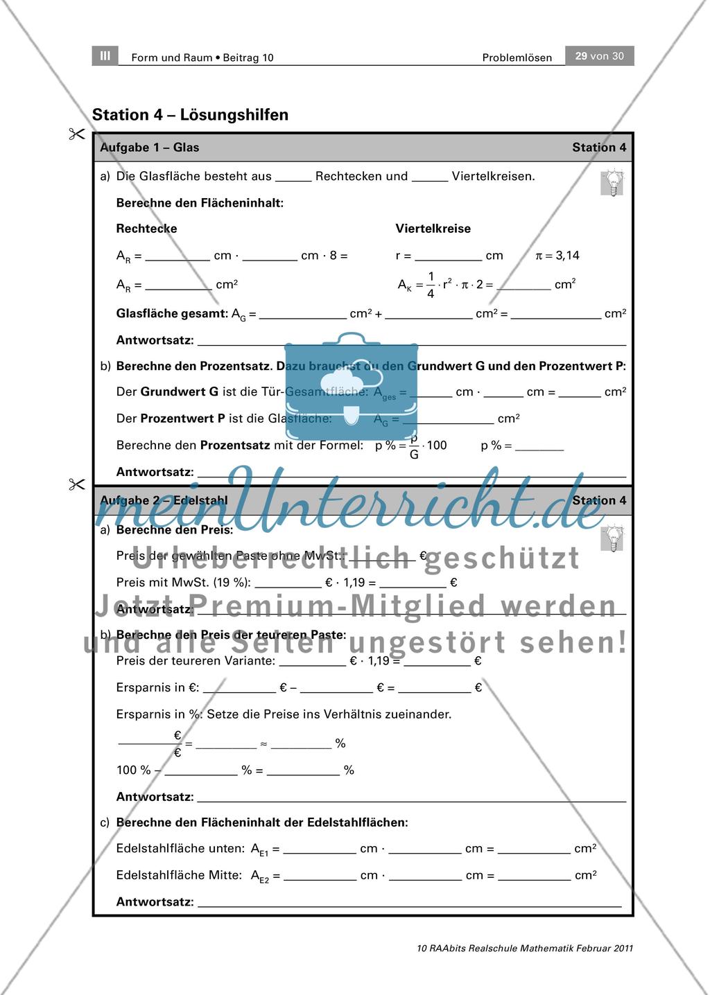 Wir renovieren das Jugendzentrum! – Ein Stationenlauf zum Problemlösen auf drei Niveaus Preview 29