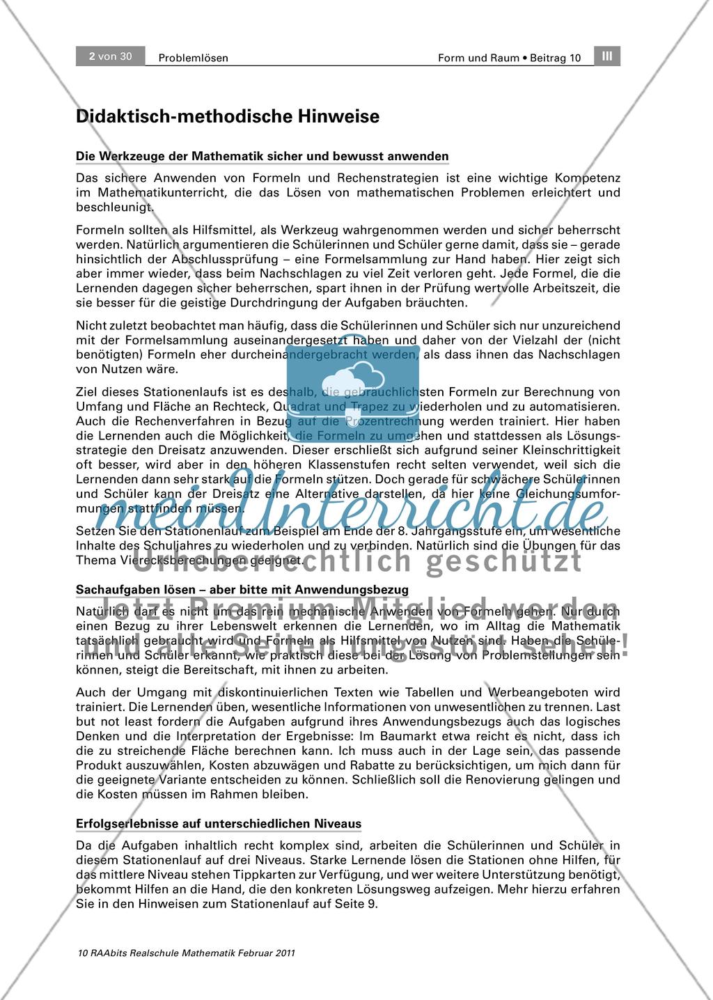 Wir renovieren das Jugendzentrum! – Ein Stationenlauf zum Problemlösen auf drei Niveaus Preview 2