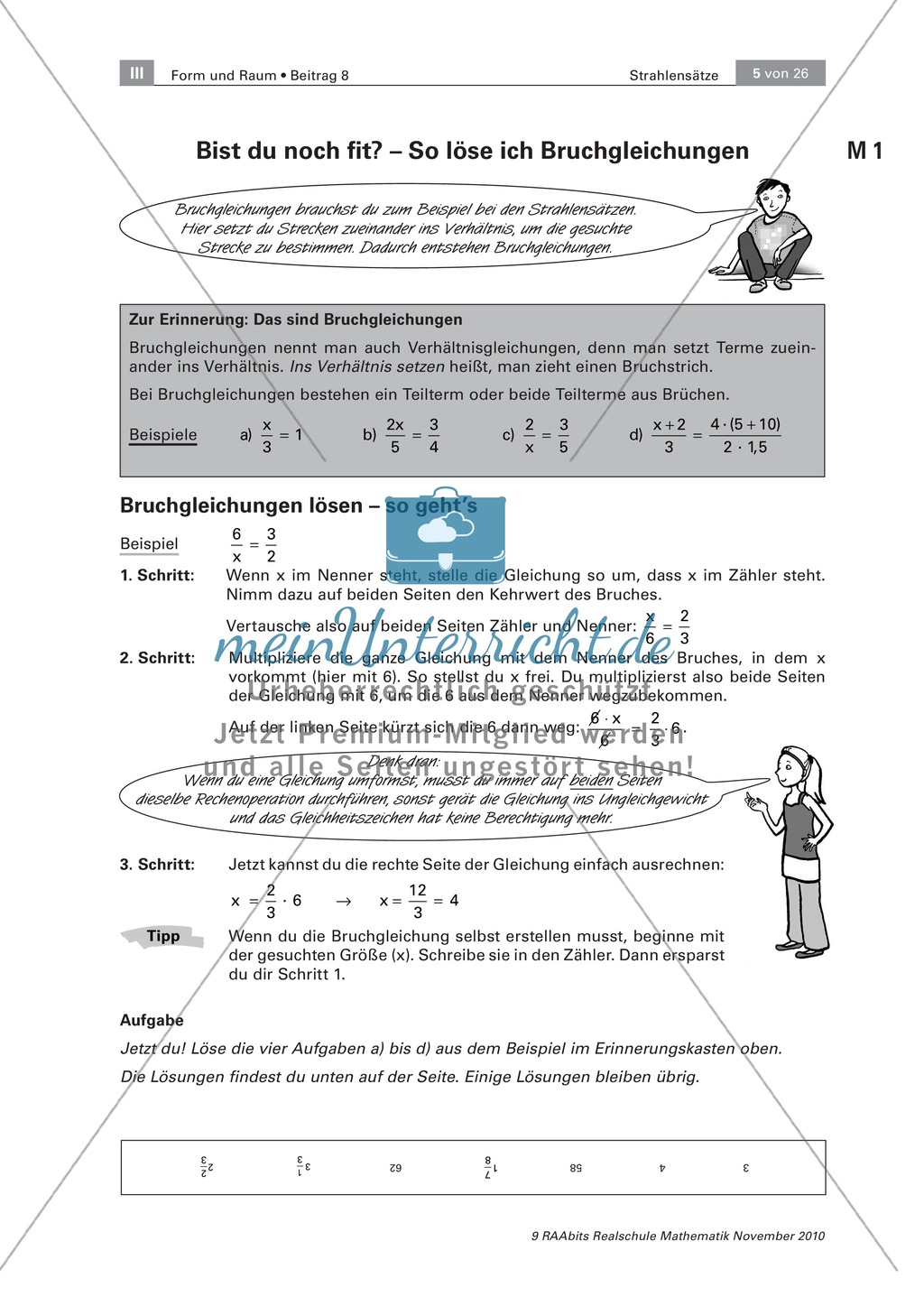 Strahlensätze - Eine anwendungsorientierte Einführung Preview 1