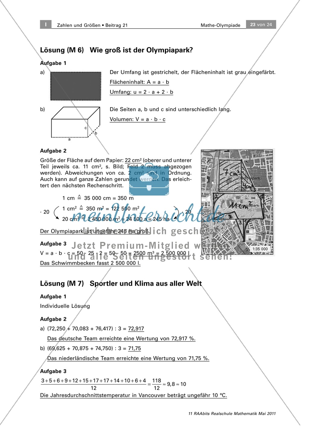 Rechnen mit Maßstab, Flächen und Körpern. Netze und Schrägbilder zeichnen: Wiederholende Übung