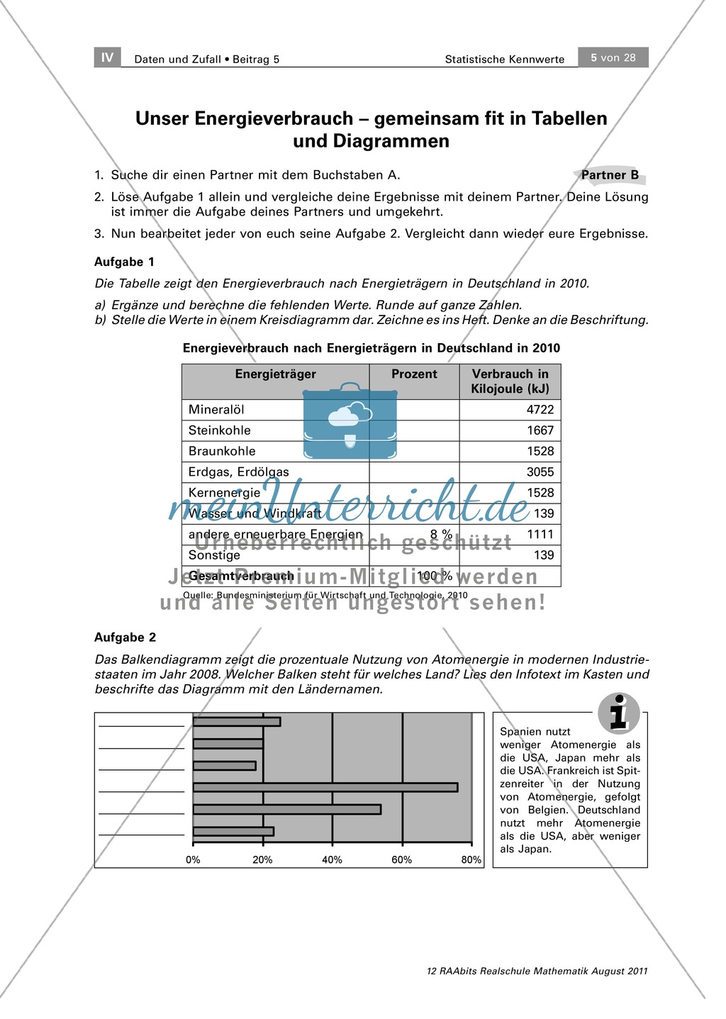 Statistische Daten darstellen und verstehen - Anwendungen und Fachbegriffe Preview 2