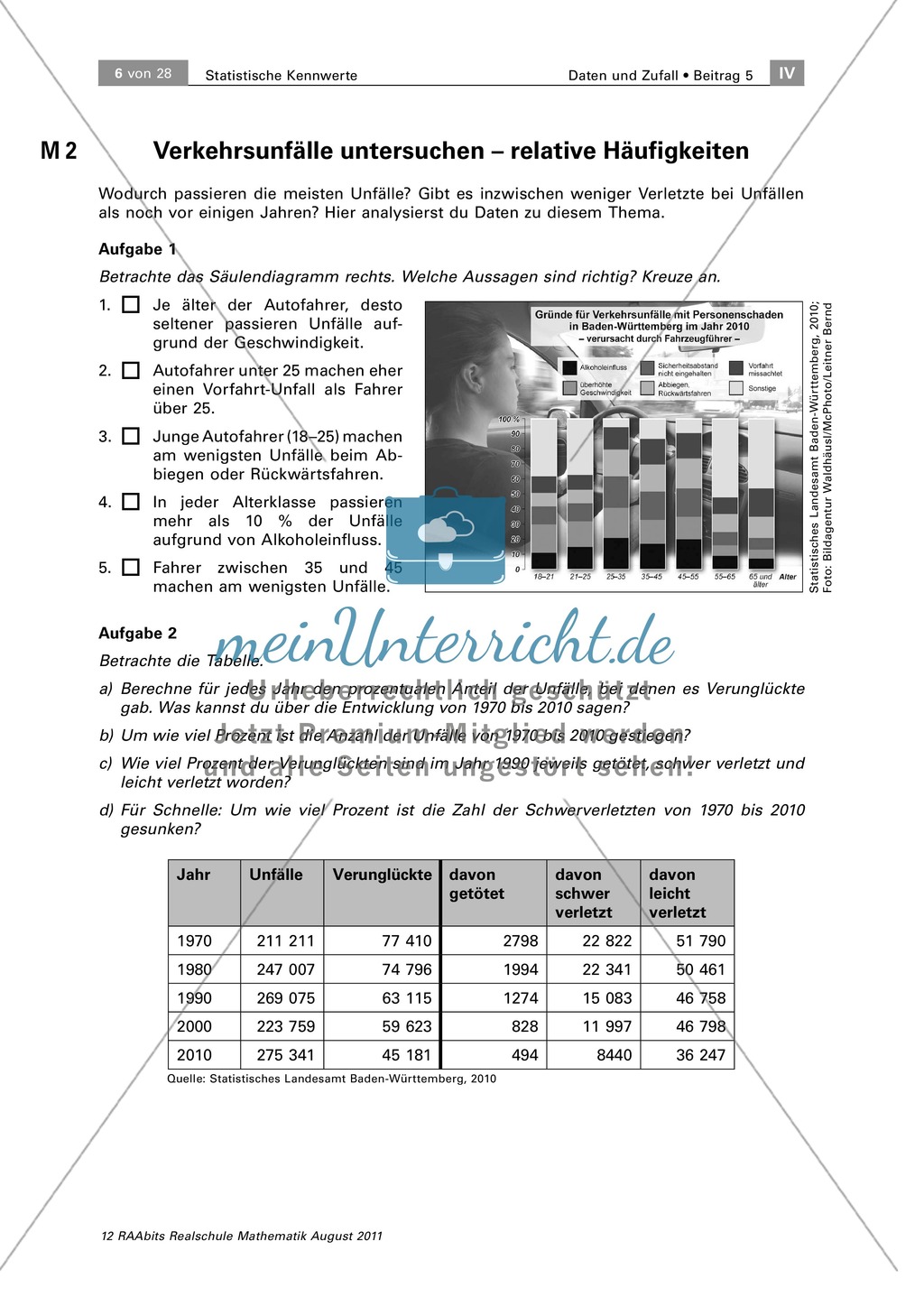 Statistische Daten darstellen und verstehen - Anwendungen und Fachbegriffe Preview 3