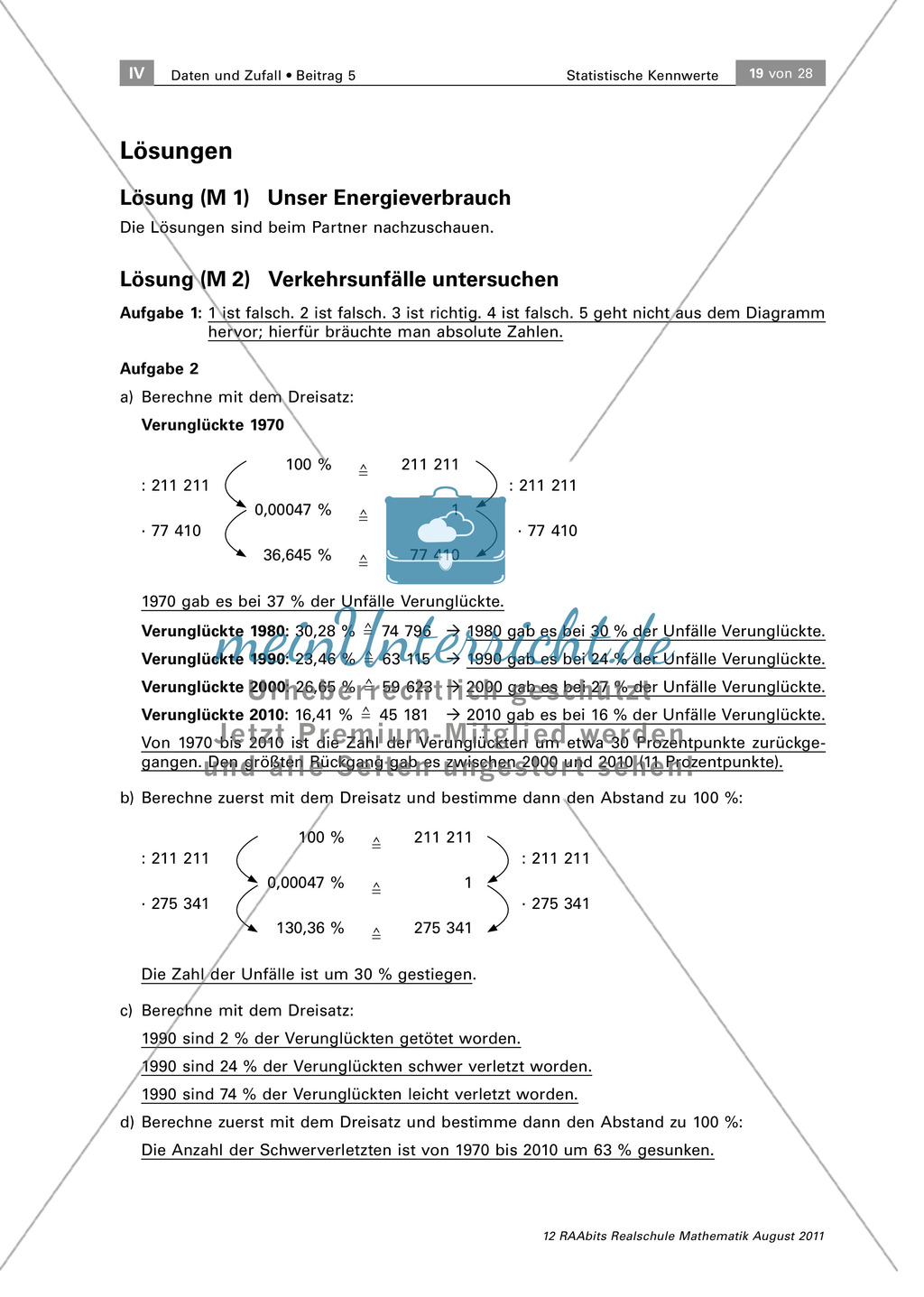 Statistische Daten darstellen und verstehen - Anwendungen und Fachbegriffe Preview 6
