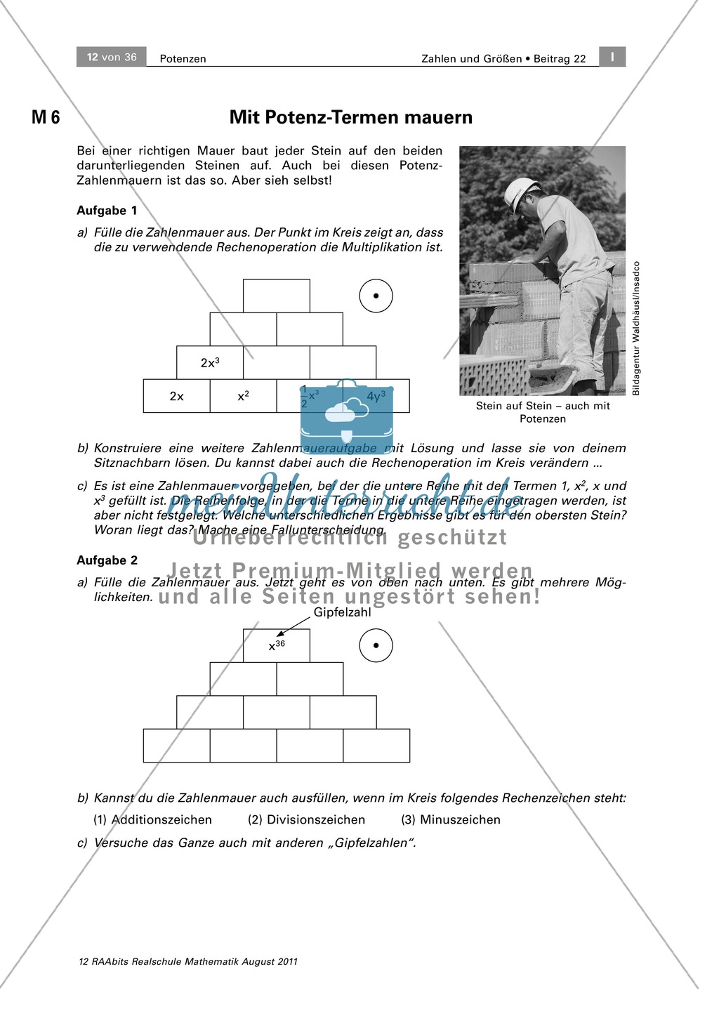 Problemlösekompetenz schulen: Potenzrechnen Preview 1