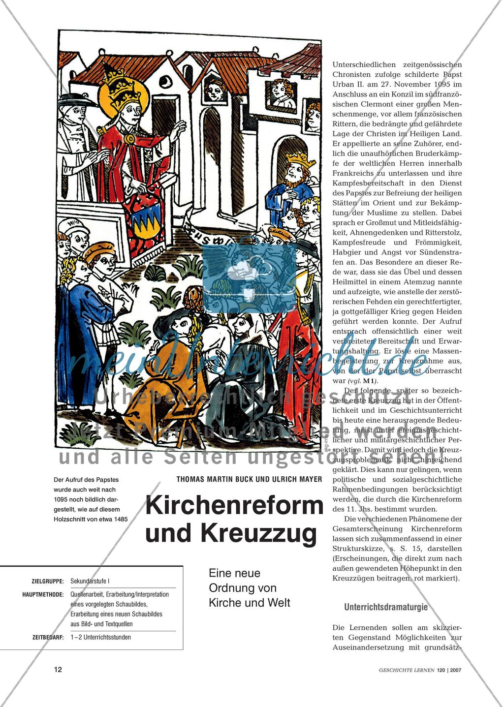 Kirchenreform und Kreuzzug: Eine neue Ordnung von Kirche und Welt im Hochmittelalter Preview 1