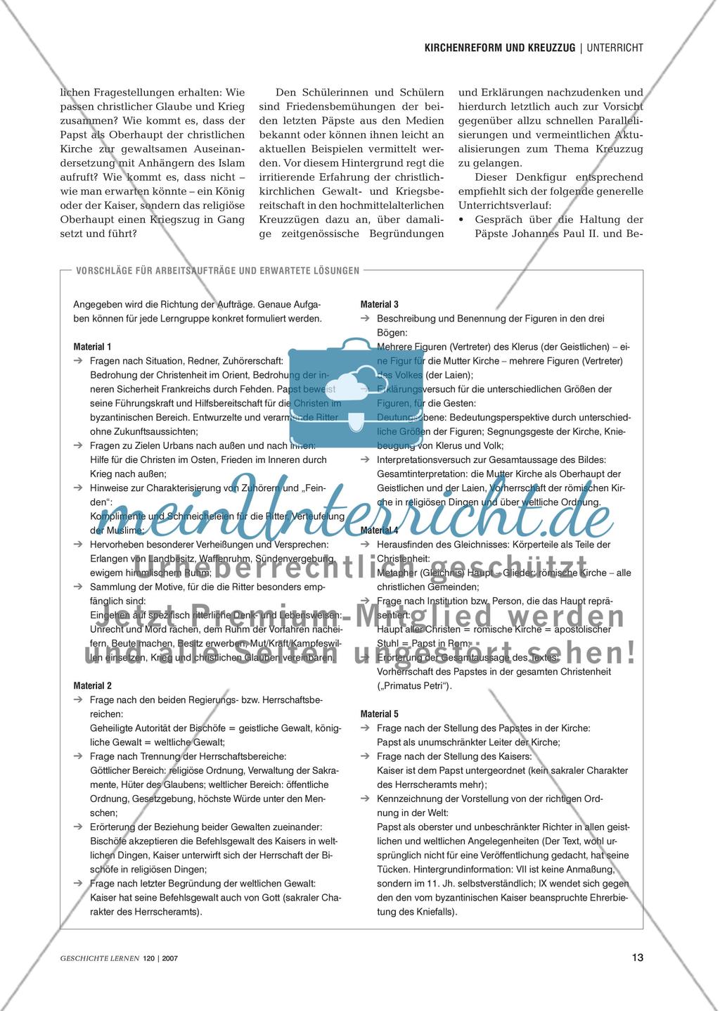 Kirchenreform und Kreuzzug: Eine neue Ordnung von Kirche und Welt im Hochmittelalter Preview 2