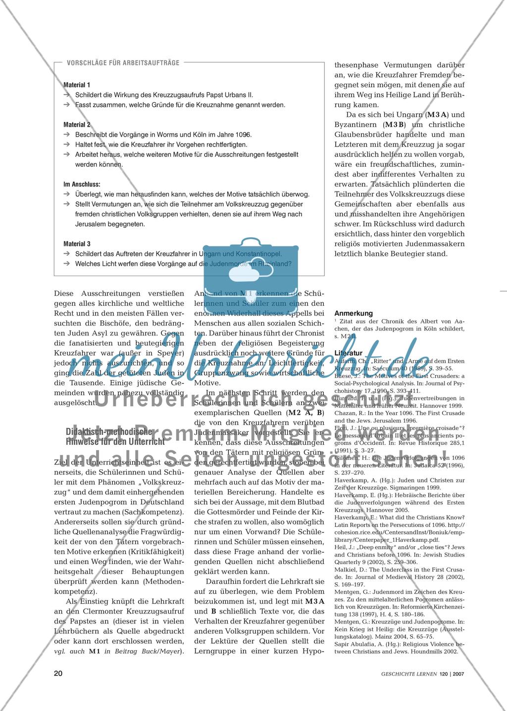 Der Volkskreuzzug von 1096 und die Judenpogrome im Rheinland Preview 2