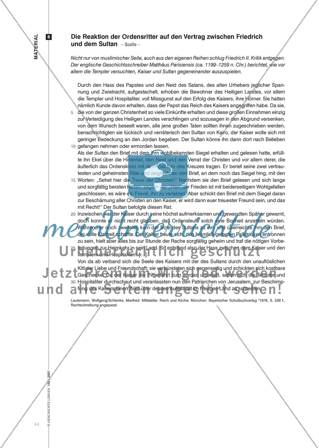 Der Kreuzzug Friedrichs II. als Ausnahmefall Preview 7