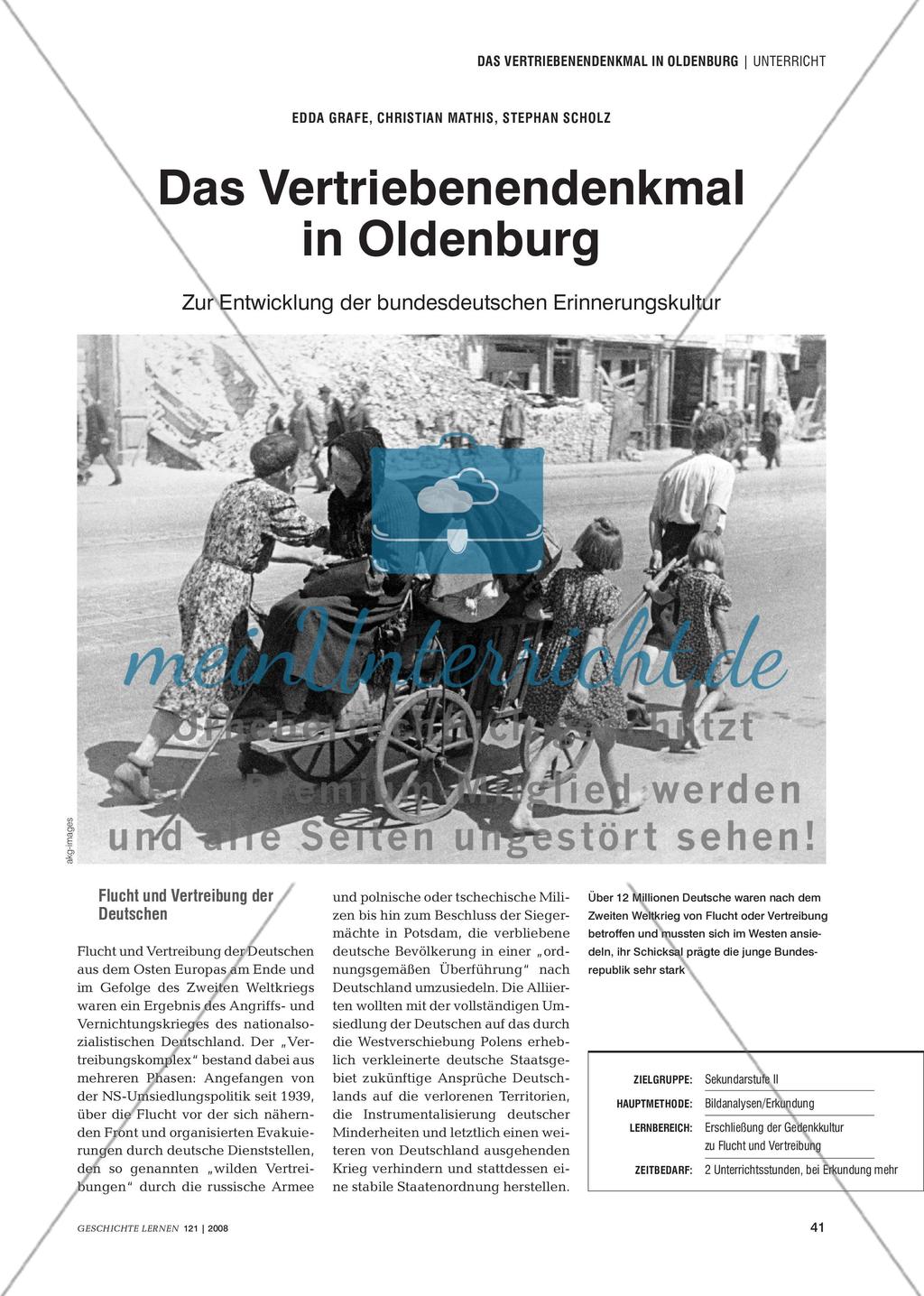 Das Vertriebenendenkmal in Oldenburg: Zur Entwicklung der bundesdeutschen Erinnerungskultur Preview 1