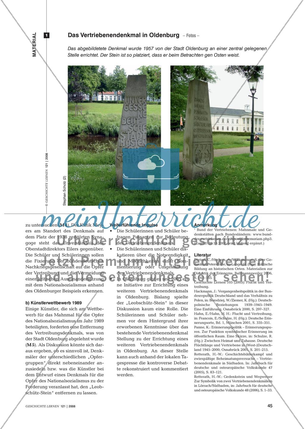 Das Vertriebenendenkmal in Oldenburg: Zur Entwicklung der bundesdeutschen Erinnerungskultur Preview 5