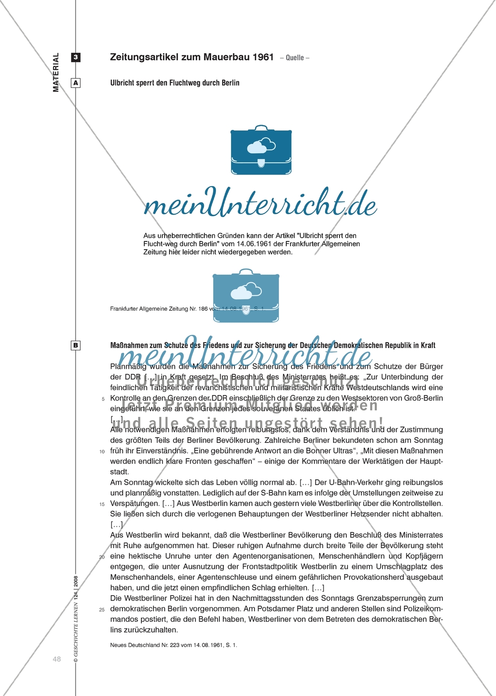 17. Juni 1953: Die Darstellung des Arbeiteraufstandes in der DDR in den zeitgenössischen Zeitungen der DDR und der Bundesrepublik Preview 6