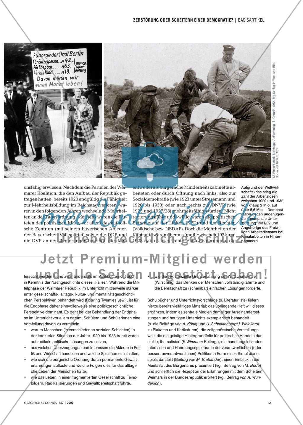 Die Endphase der Weimarer Republik: Ursachen und Folgen Preview 4