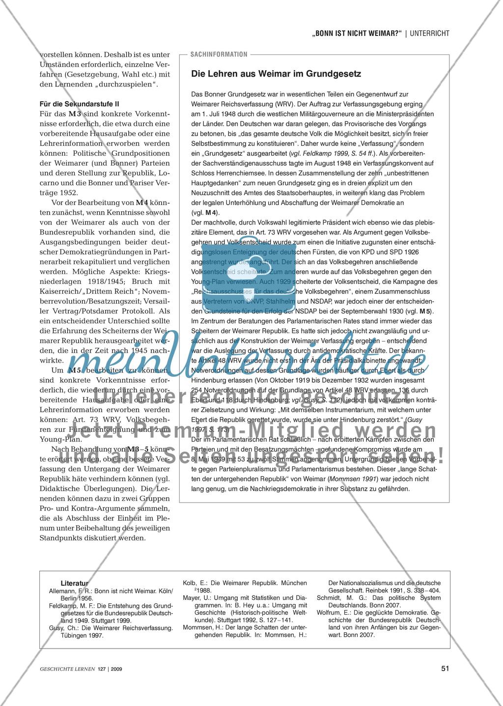 BRD versus Weimarer Republik: Vergleich zweier parlamentarischer Systeme Preview 4