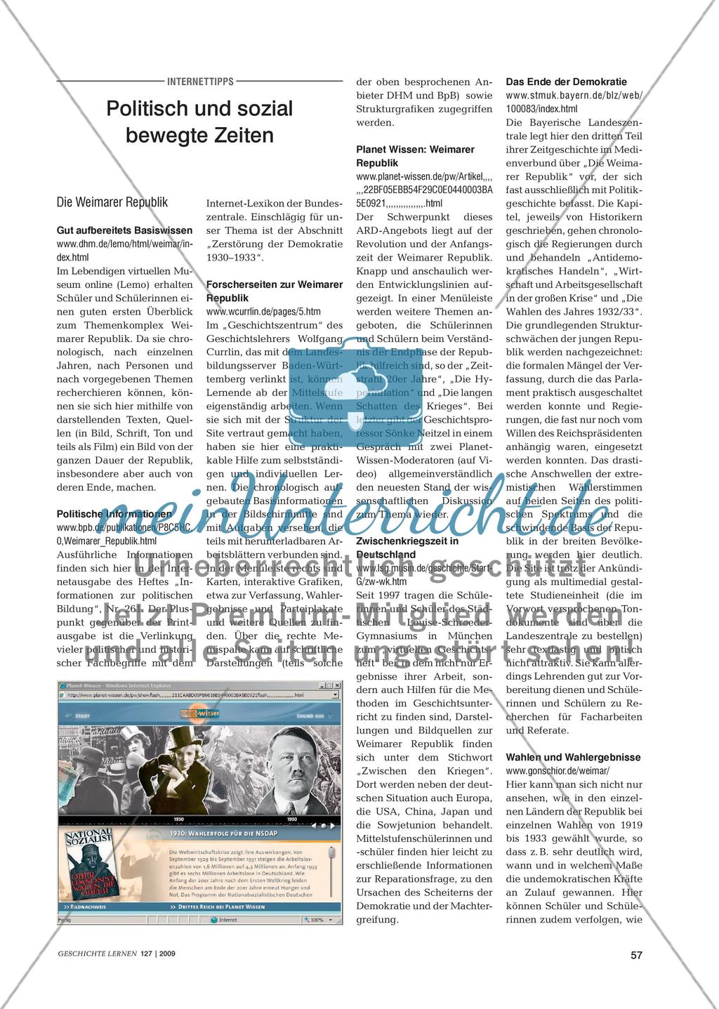 Informationen Weimarer Republik Preview 1