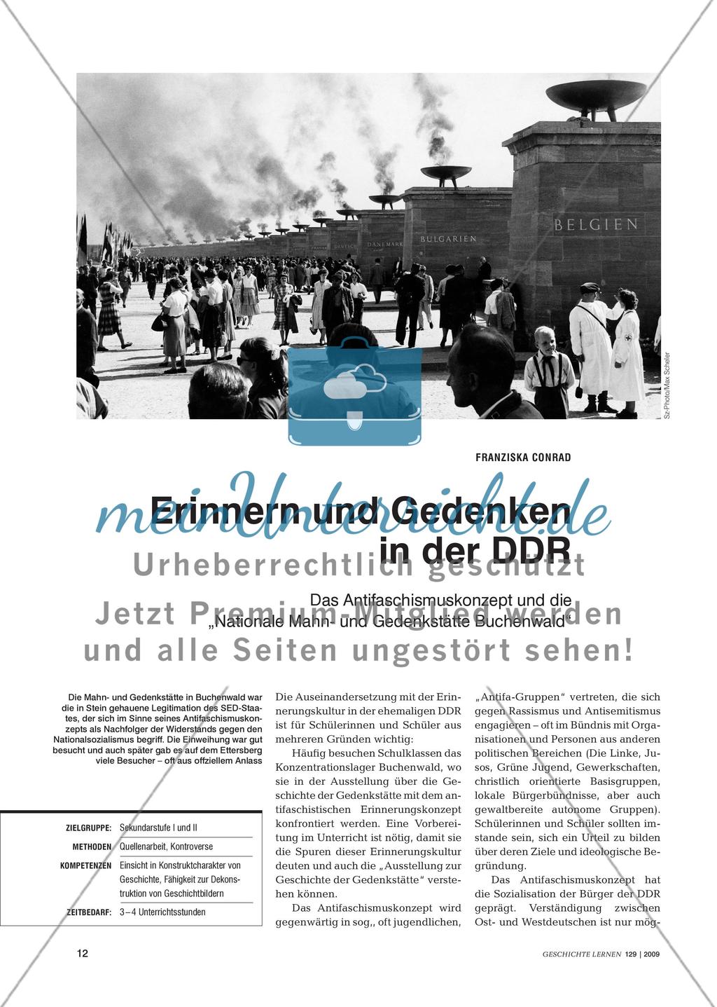 Erinnern und Gedenken in der DDR Preview 1