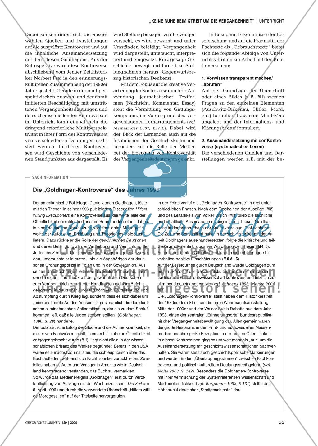 Die „Goldhagen-Kontroverse“ Preview 2