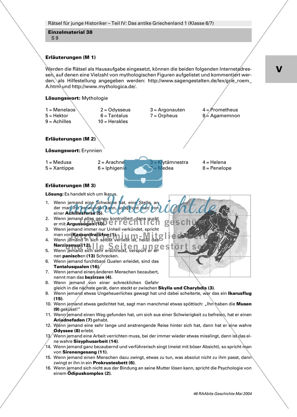 Aktuelle Redewendugen aus griechischen Sagen. Preview 3