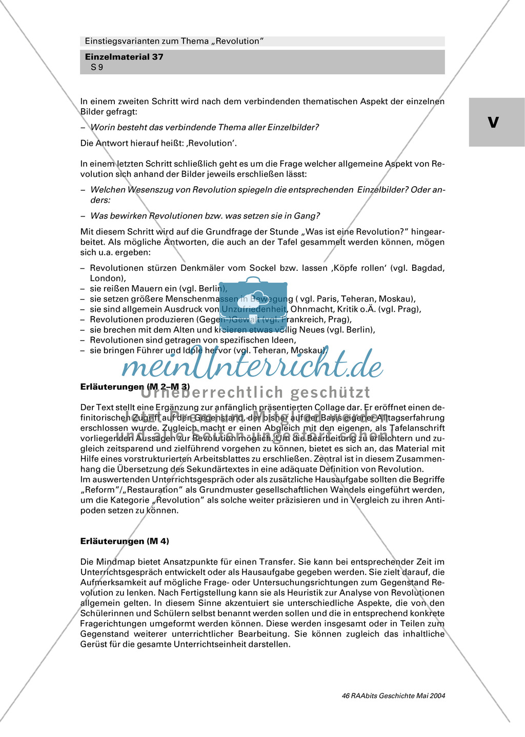 Einstiegsvariante zum Thema