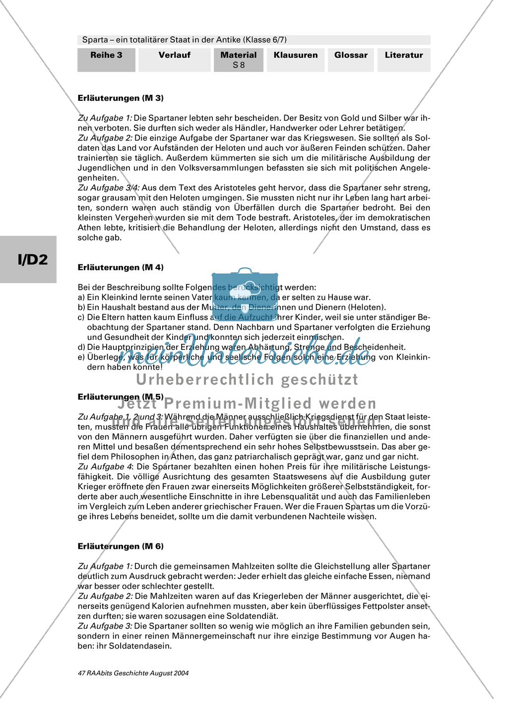Sparta - ein totalitärer Staat in der Antike: Geografische Lage und Gesellschaft Preview 5