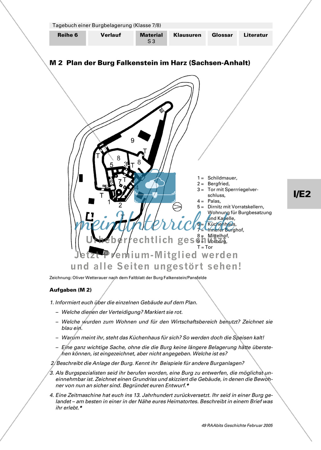 Burg Falkenstein: Grundriss Preview 1