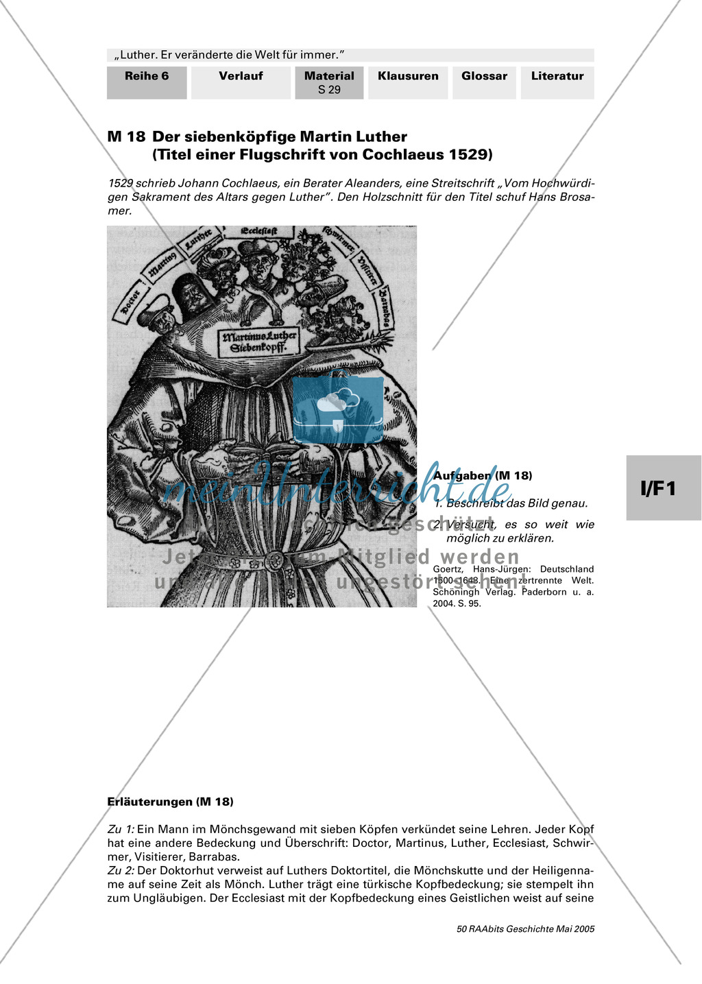 Flugschrift von 1529: Lucas Cranach: