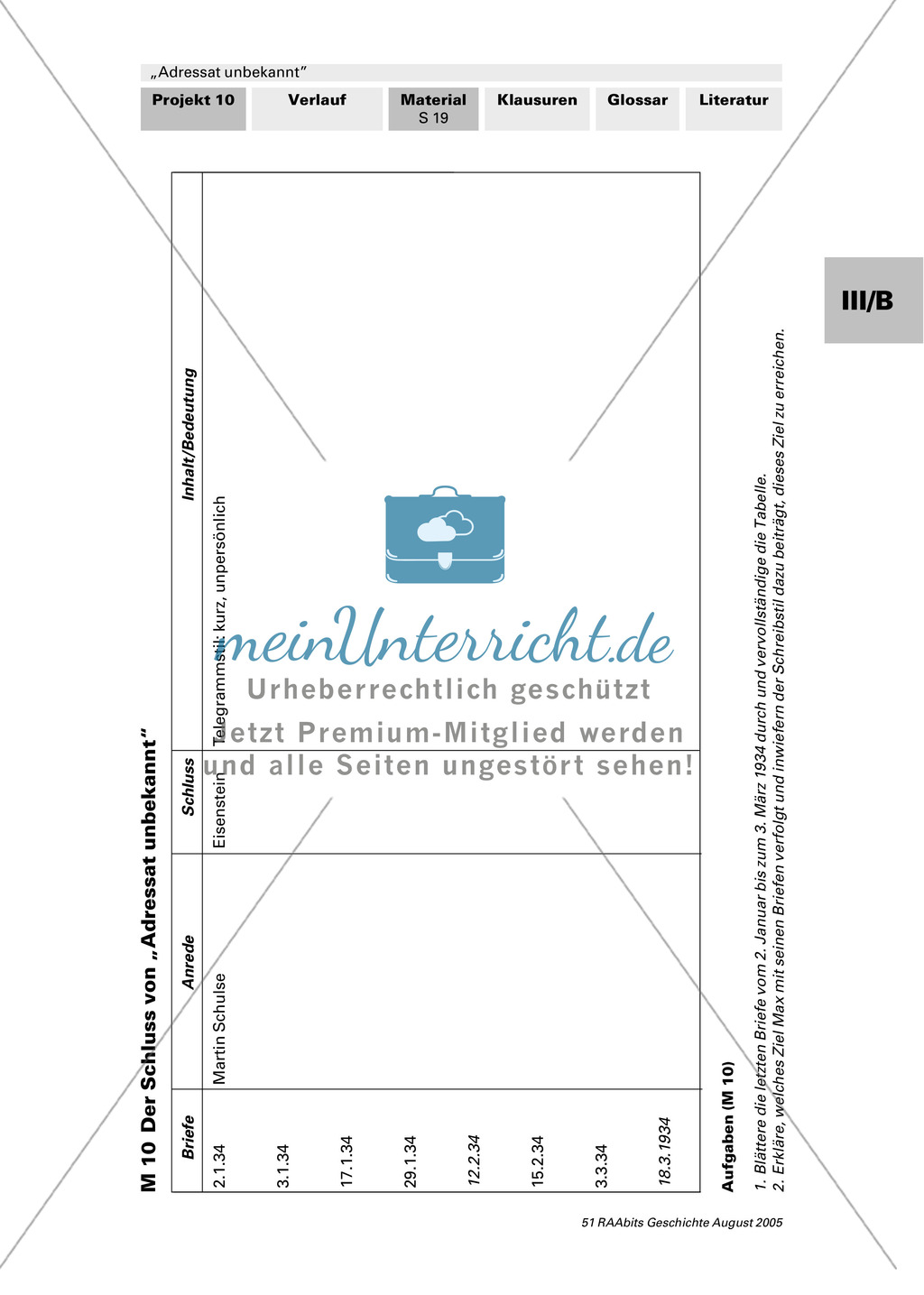 Kressman Taylor: "Adressat unbekannt": Schluss. Preview 1
