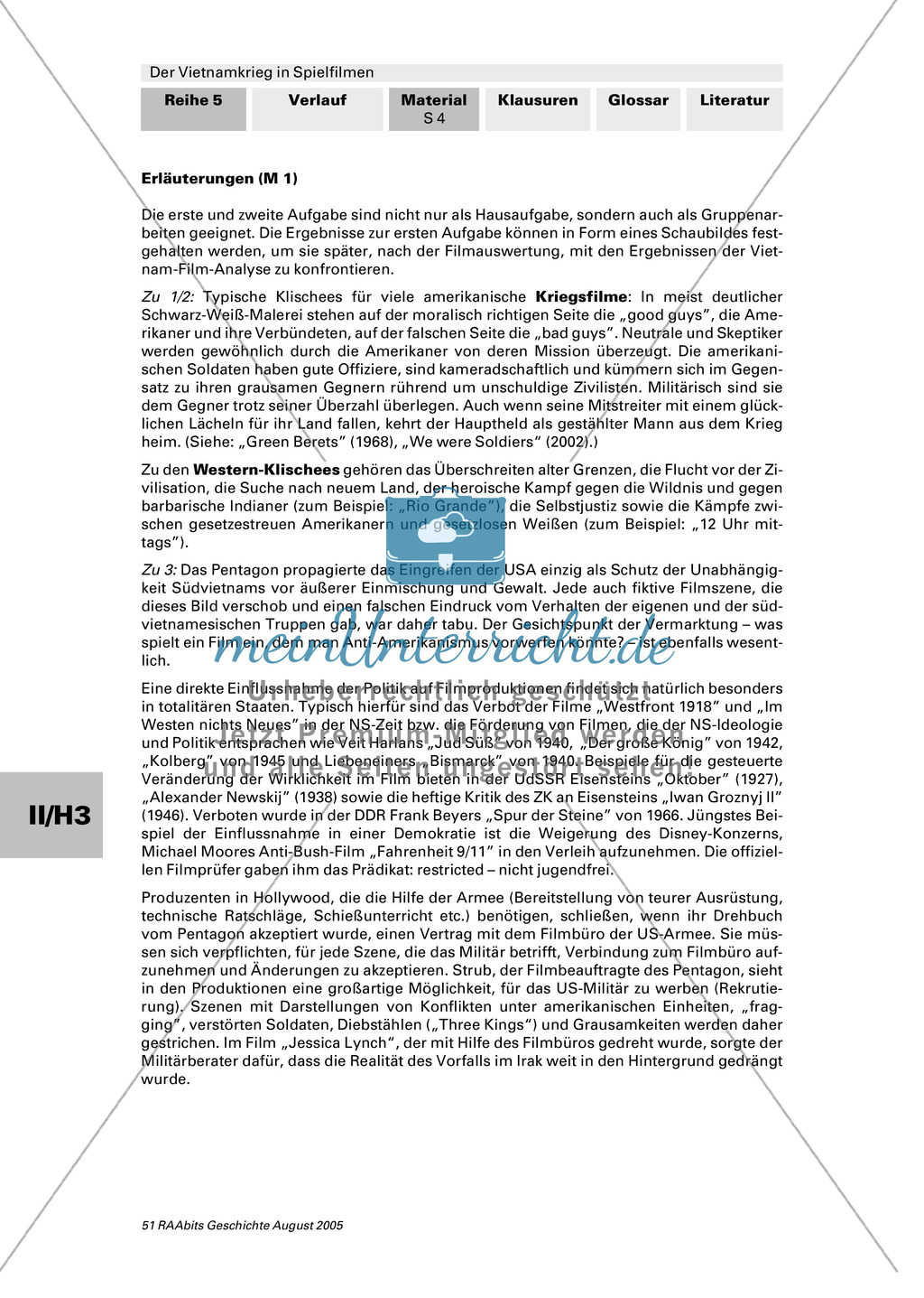 Der Vietnam-Film: Erarbeitung einer Definition (Mind Map) Preview 3