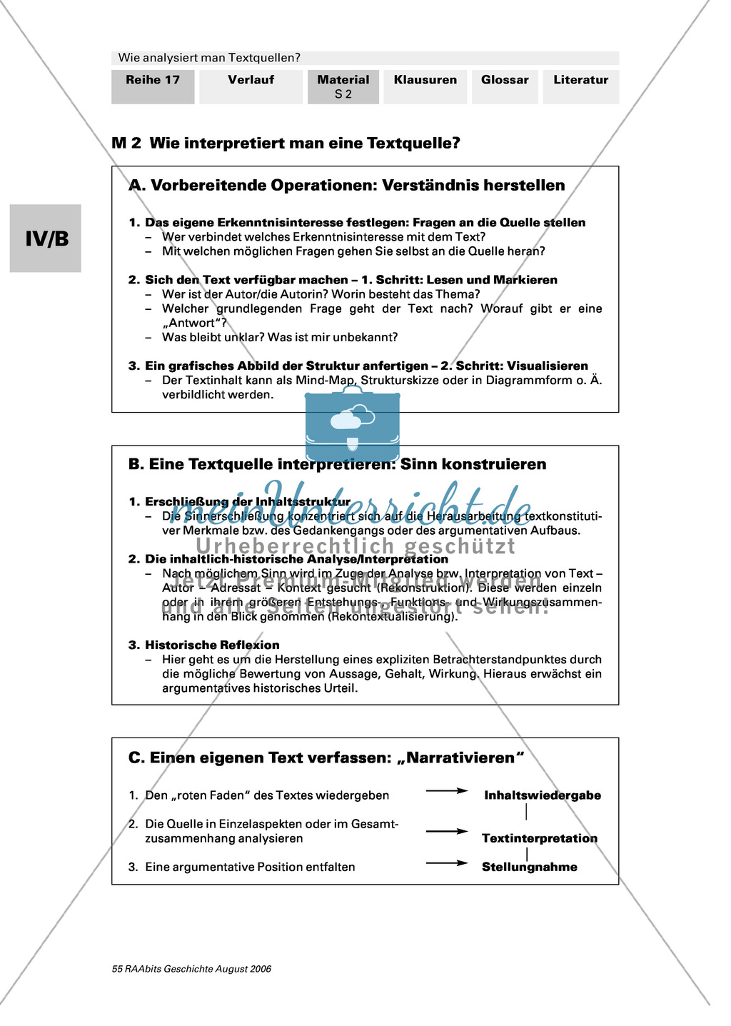 Analyse von Textquellen: Quellen in ihrem Kontext begreifen und deuten Preview 2