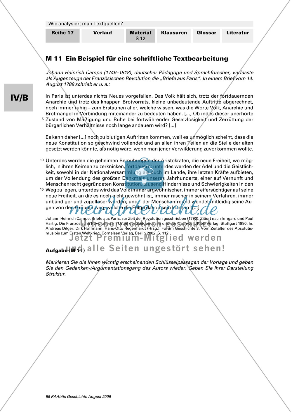Analyse von Textquellen anhand von Beispielen selbst durchführen Preview 4