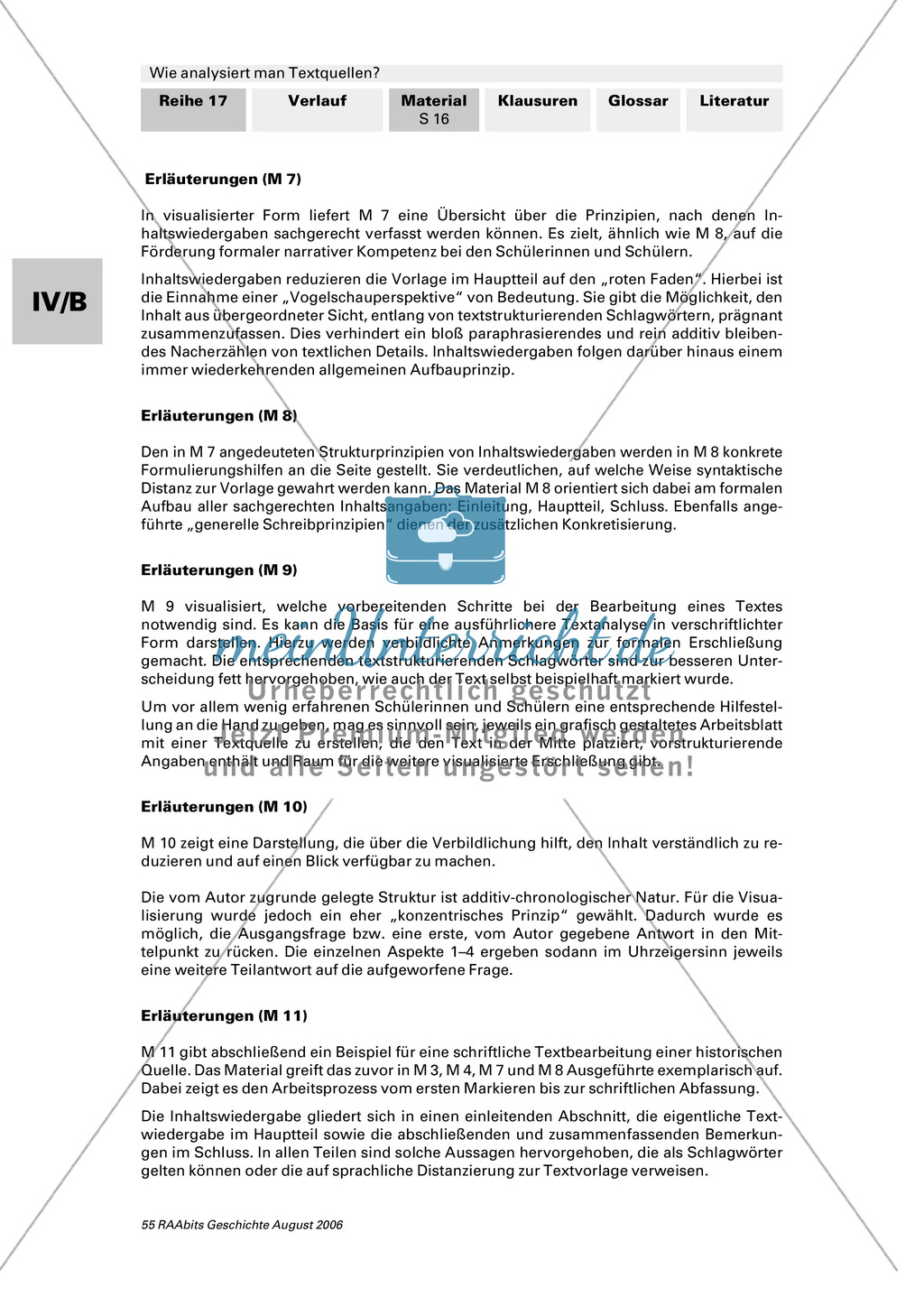 Analyse von Textquellen anhand von Beispielen selbst durchführen Preview 6