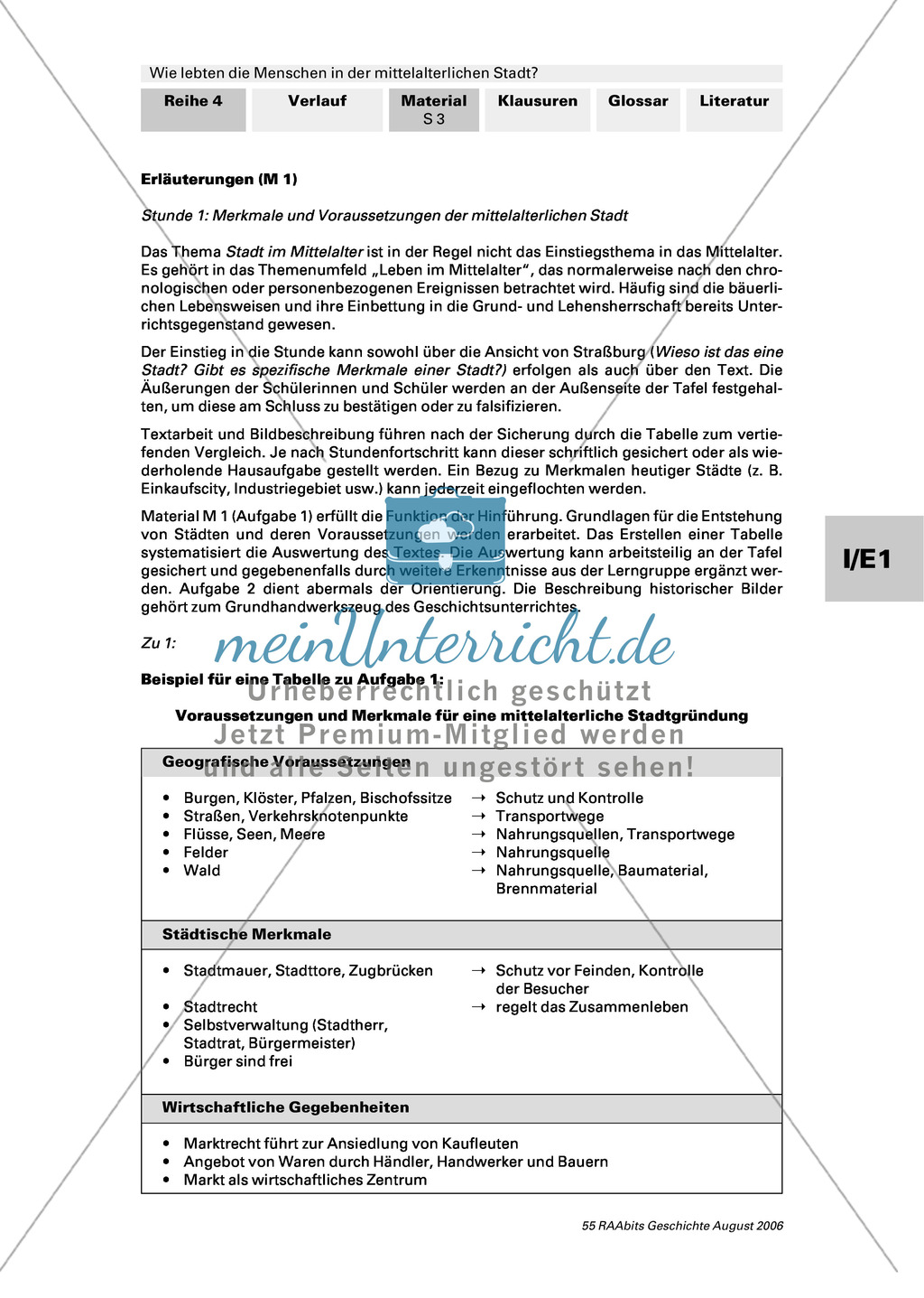 Patrizier, Bürger, Zunftgenosse: Entstehung der mittelalterlichen Stadt Preview 2