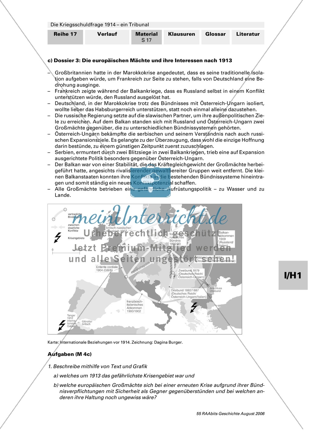 Die Kriegsschuldfrage 1914 - ein Tribunal: Vorbereitung des Rollenspiels mithilfe von Quellen (Depeschen, Telegramme, Dossiers) + Einbettung in den historischen Kontext Preview 13