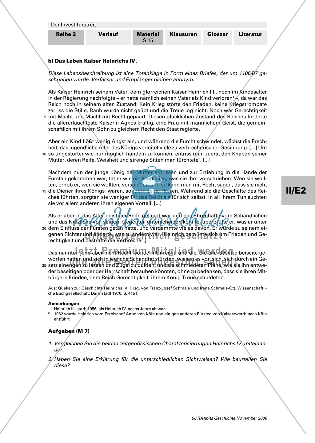 Der Investiturstreit: Der Konflikt zwischen Gregor VII. und Heinrich IV. - personengeschichtliche Hintergründe Preview 2