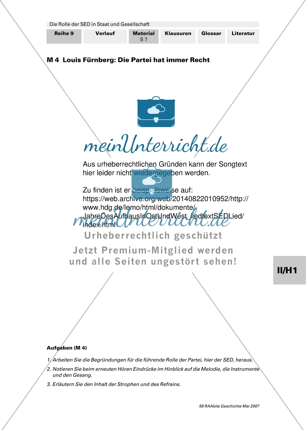 Die Rolle der SED im Staat: Anspruch auf die führende Rolle in allen Lebensbereichen. Klärung zentraler Begriffe Preview 1